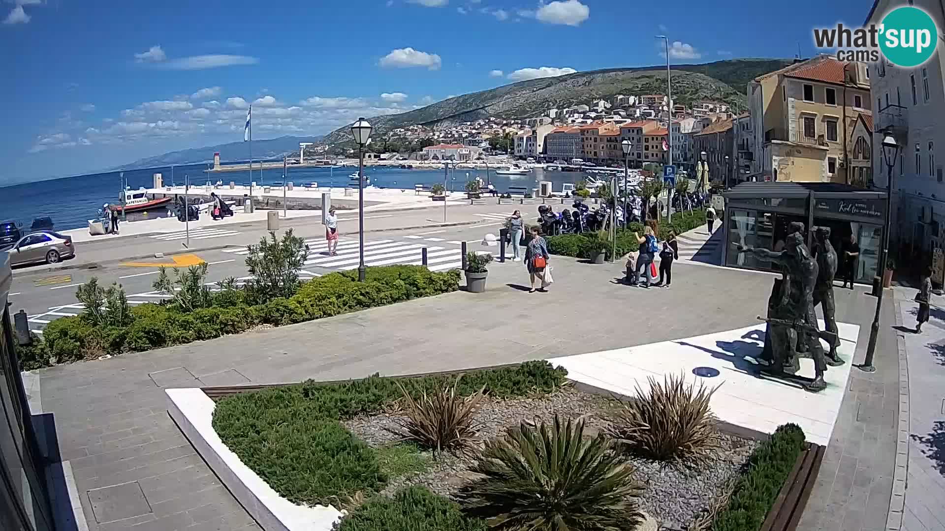 Live webcam Senj riva – fronte mare