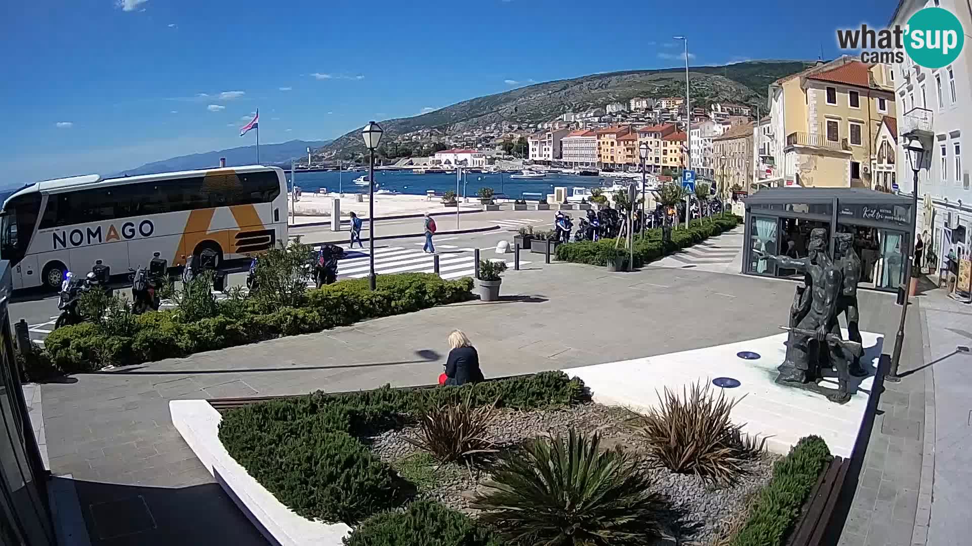 Live webcam Senj riva – fronte mare