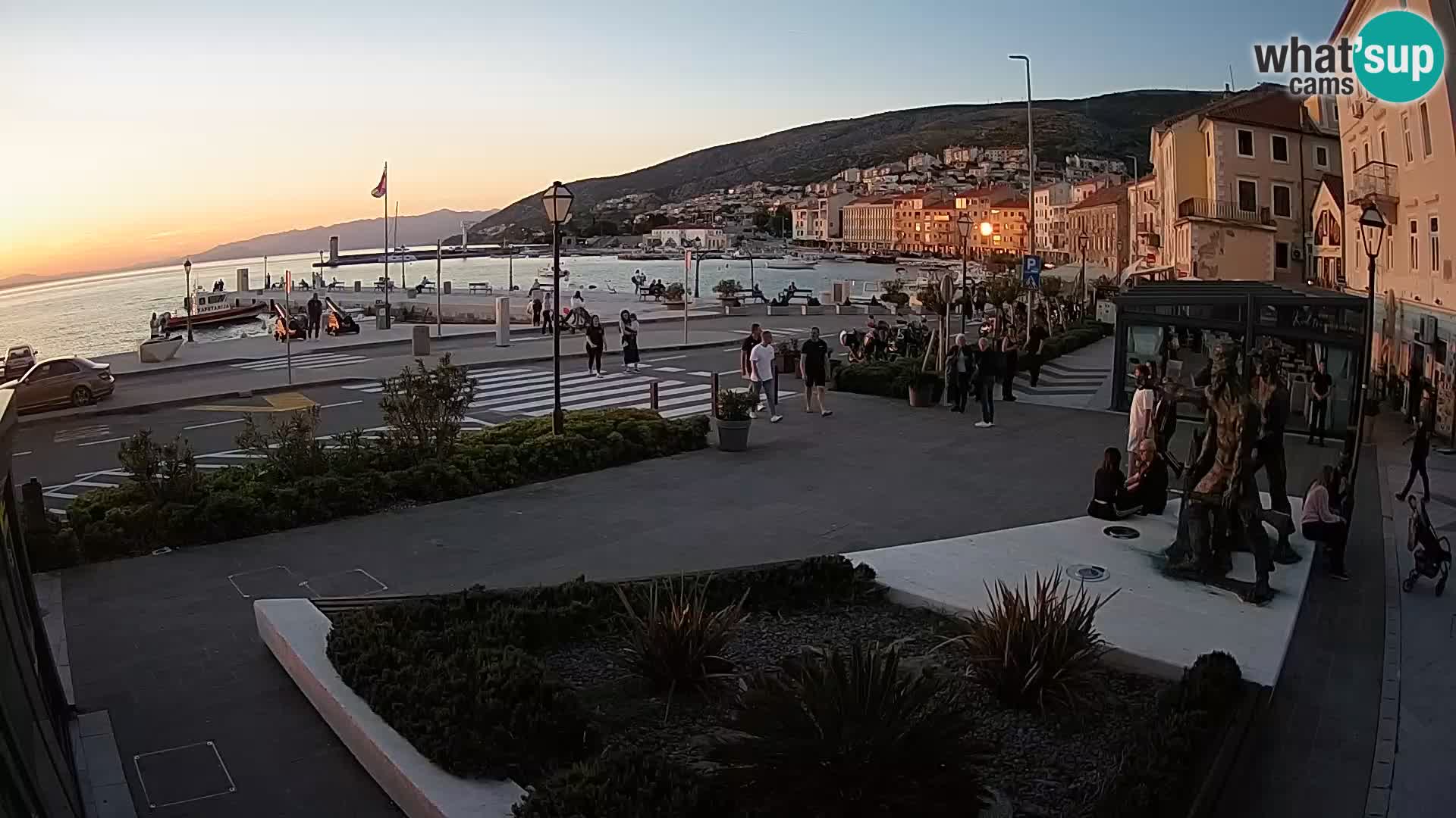Live webcam Senj riva – fronte mare