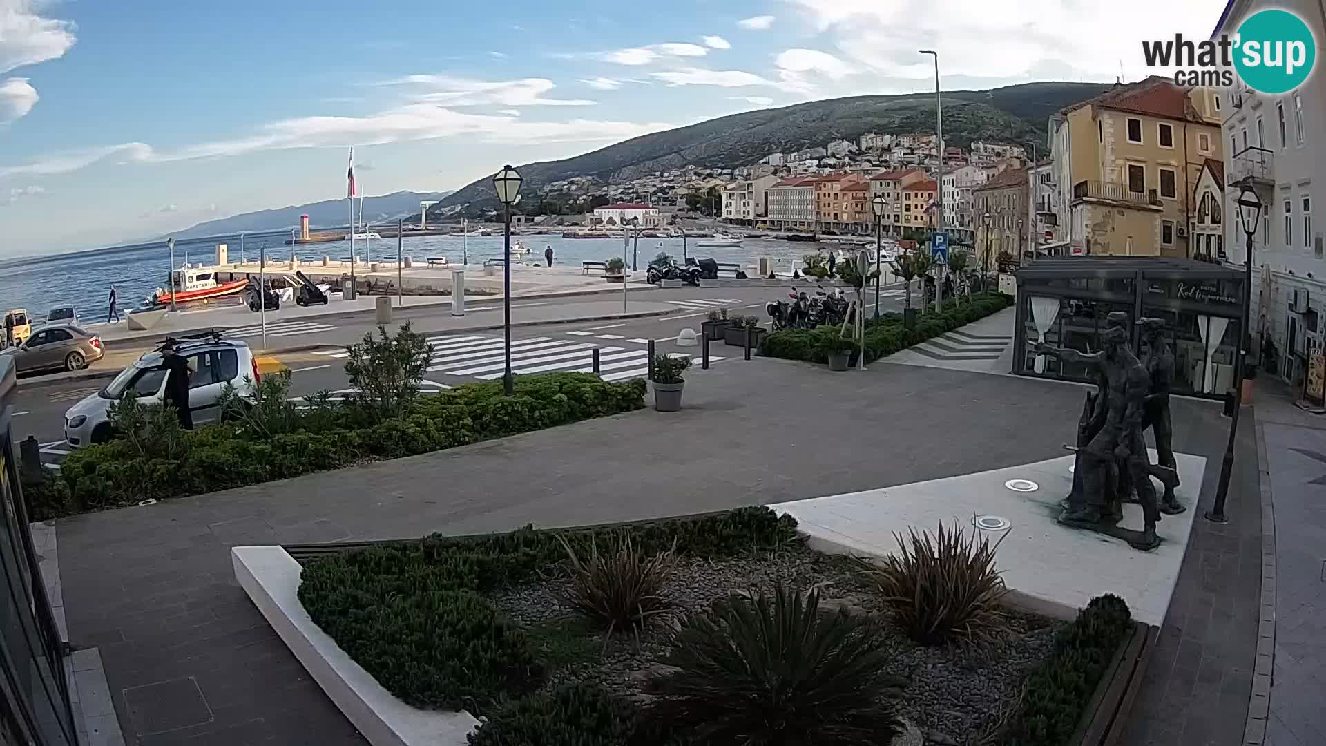 Live-Webcam Senj Riva – direkt am Meer – Kroatien