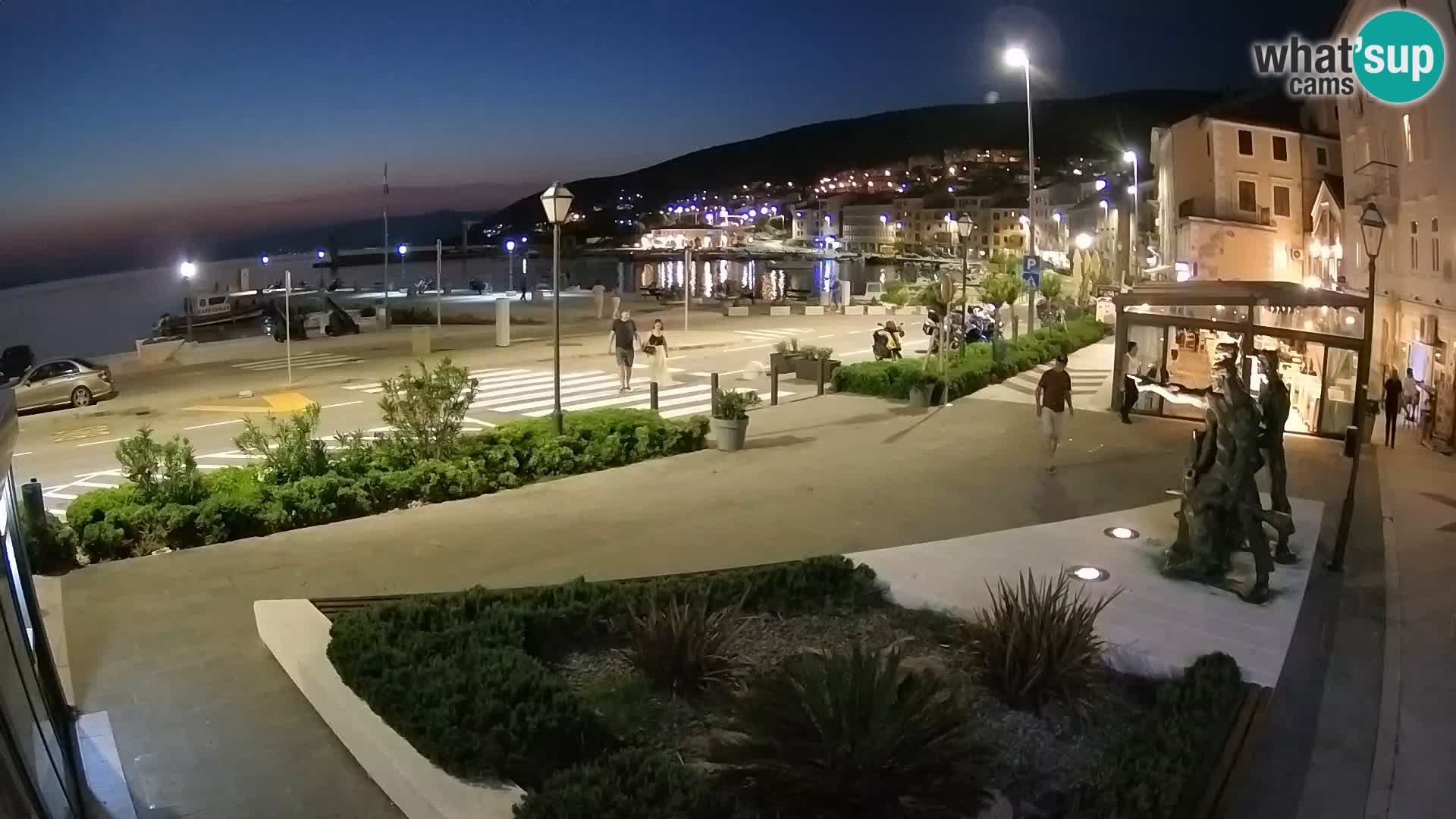 Live-Webcam Senj Riva – direkt am Meer – Kroatien
