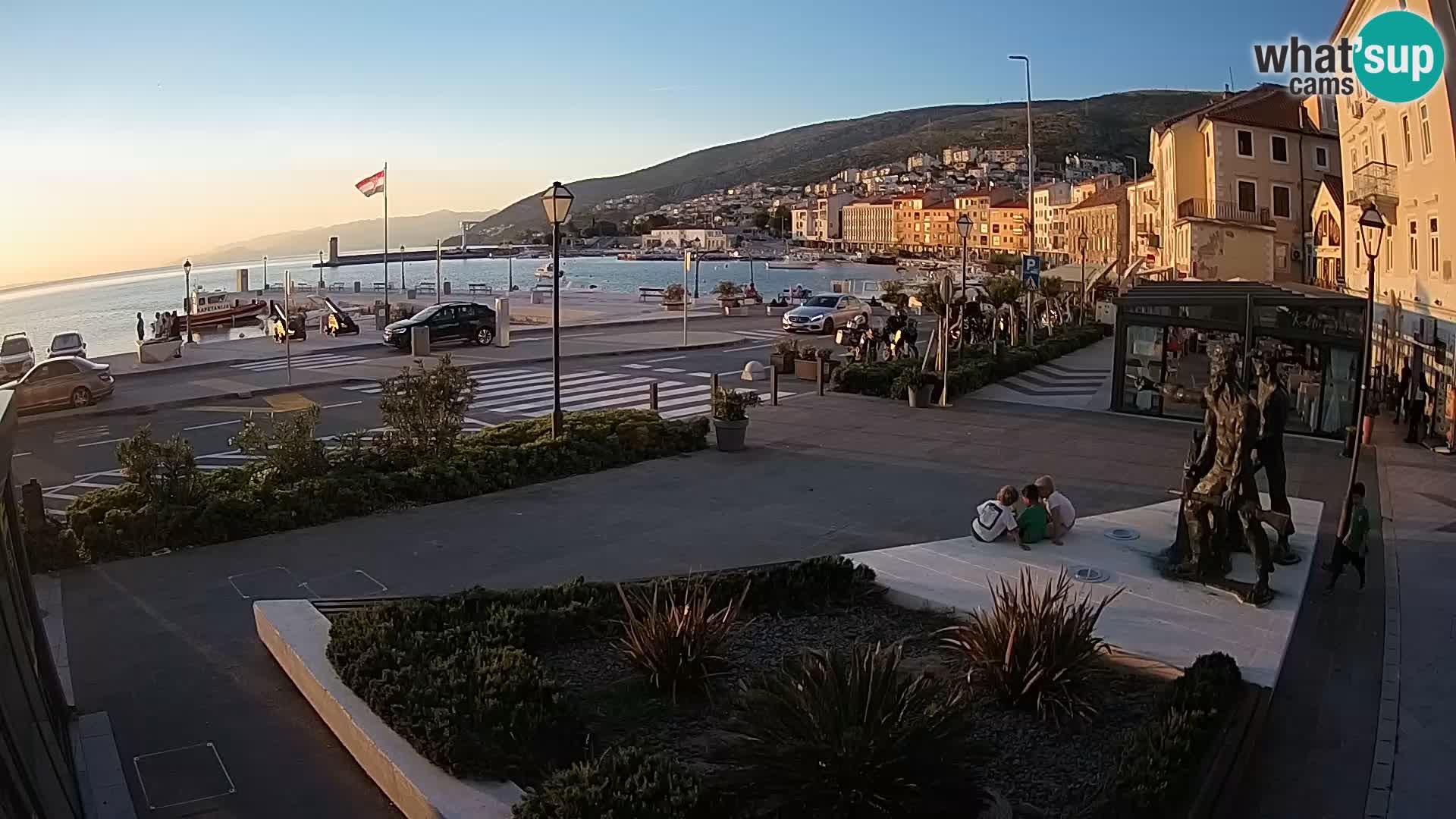 Live webcam Senj riva – seafront – Croatia