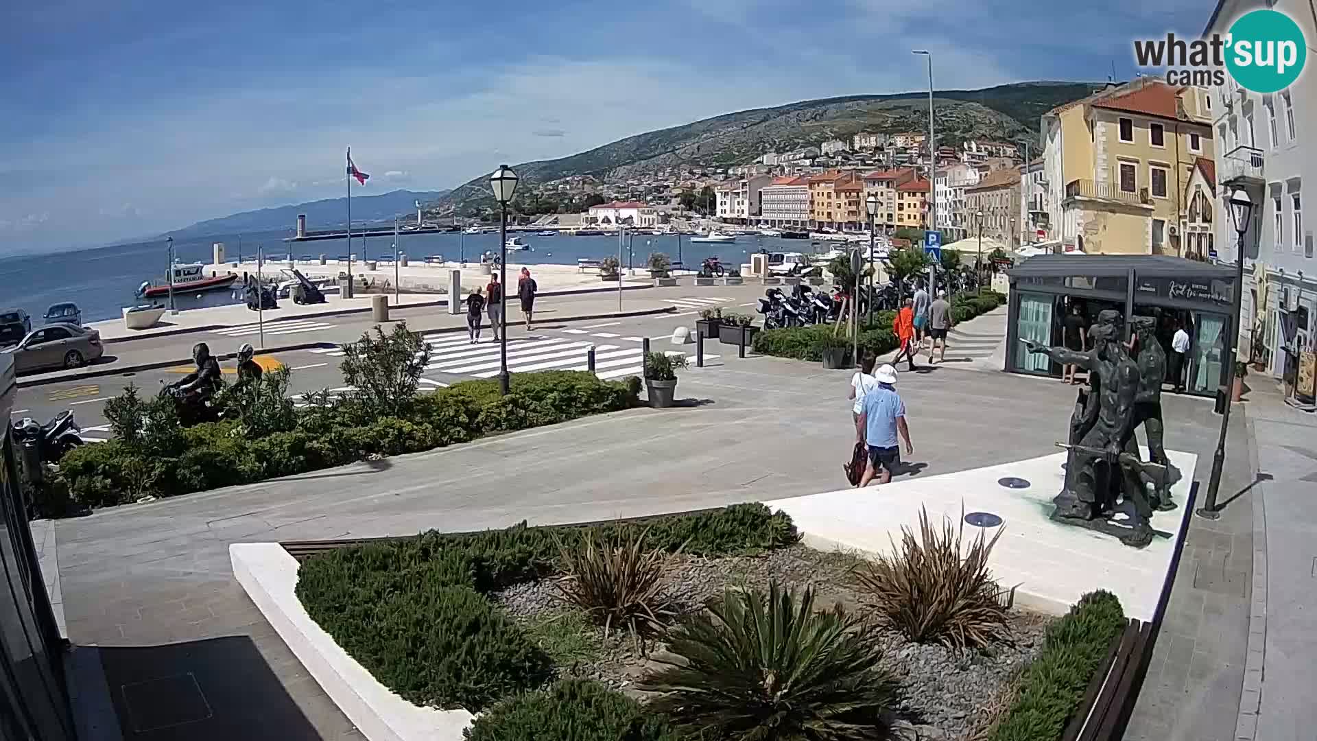 Live-Webcam Senj Riva – direkt am Meer – Kroatien