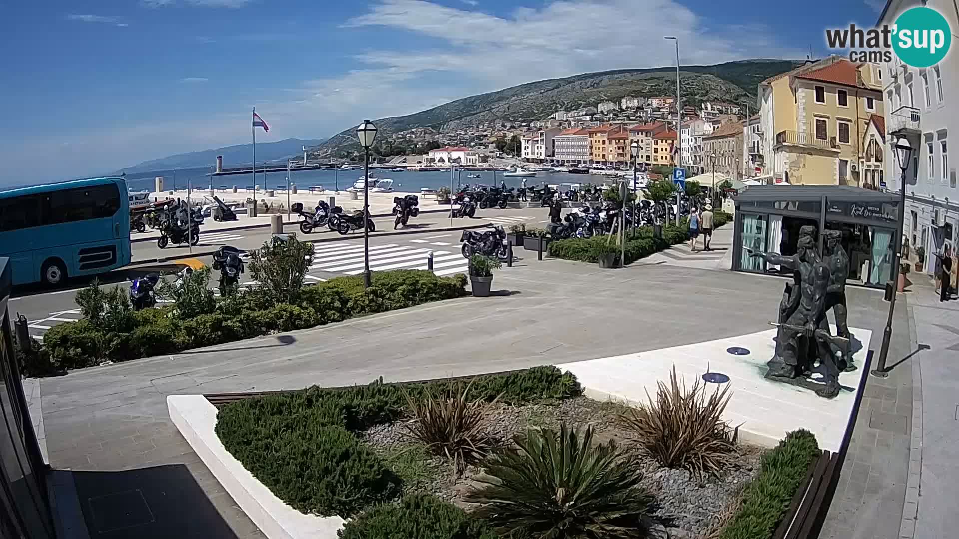 Spletna kamera v živo Senj riva – Hrvaška