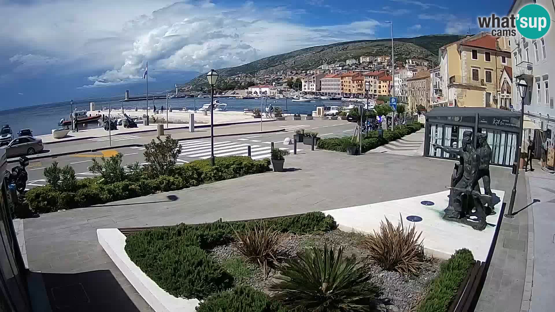 Live-Webcam Senj Riva – direkt am Meer – Kroatien