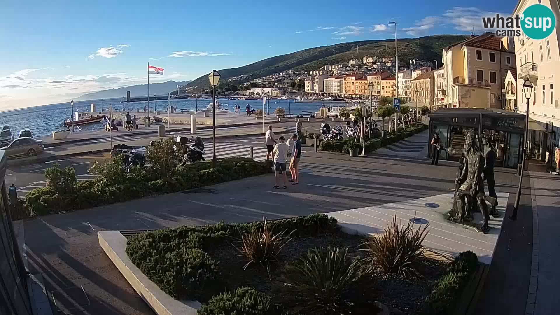 Live-Webcam Senj Riva – direkt am Meer – Kroatien