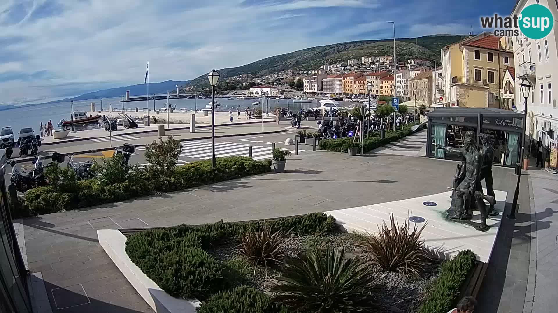 Live-Webcam Senj Riva – direkt am Meer – Kroatien