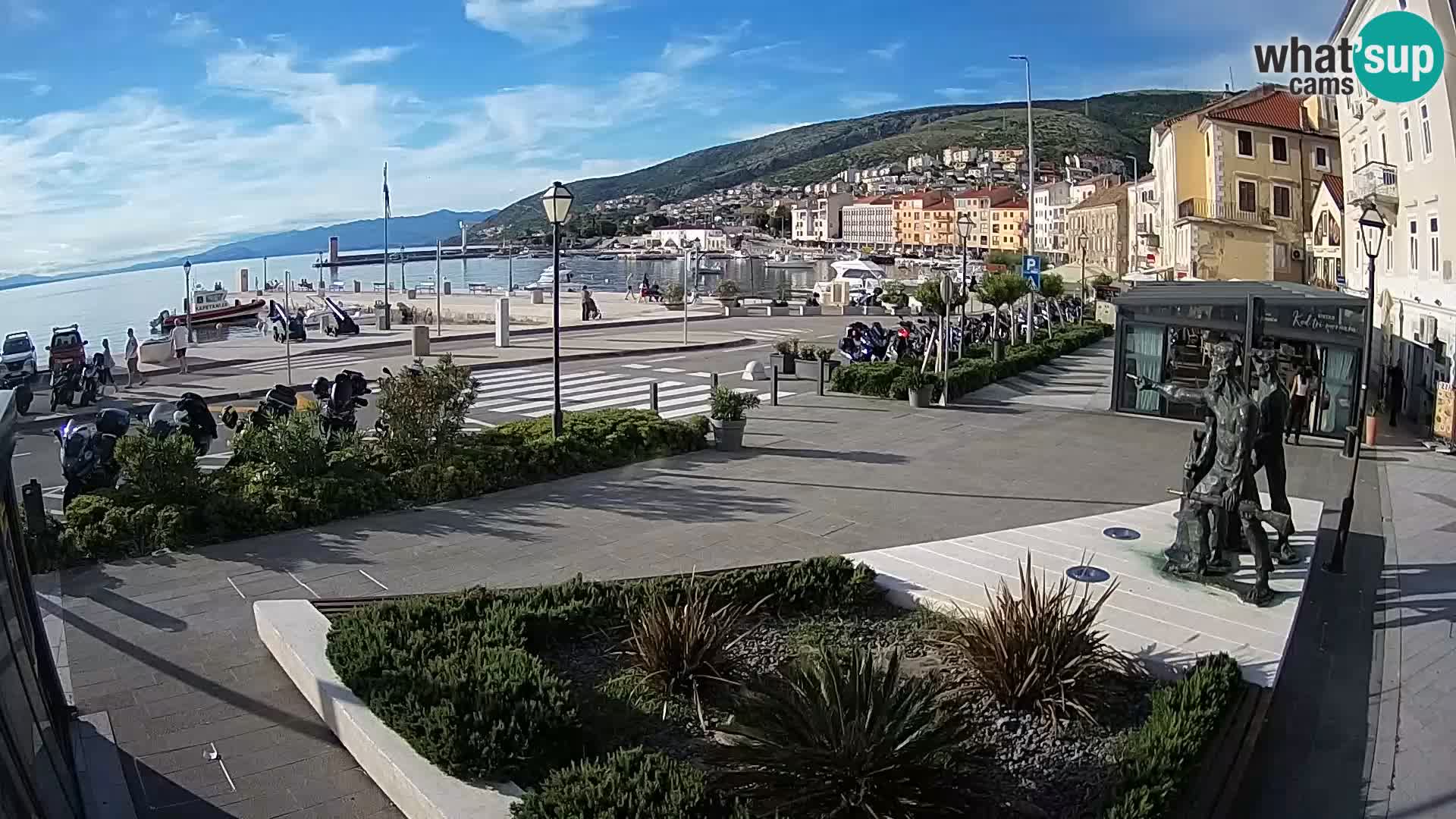 Live-Webcam Senj Riva – direkt am Meer – Kroatien