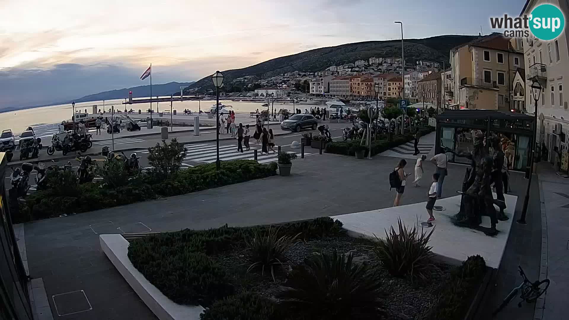 Live-Webcam Senj Riva – direkt am Meer – Kroatien