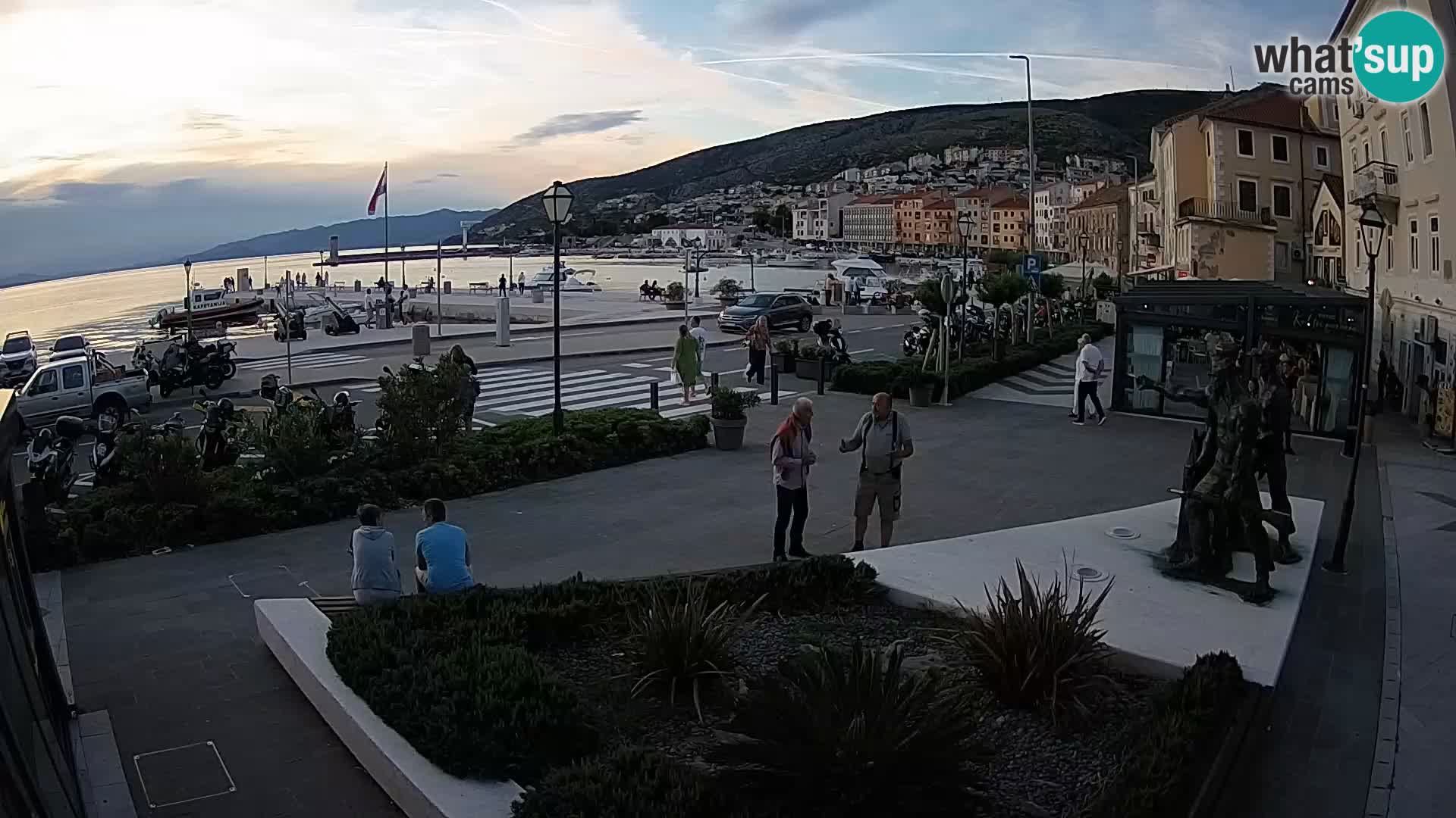 Live-Webcam Senj Riva – direkt am Meer – Kroatien