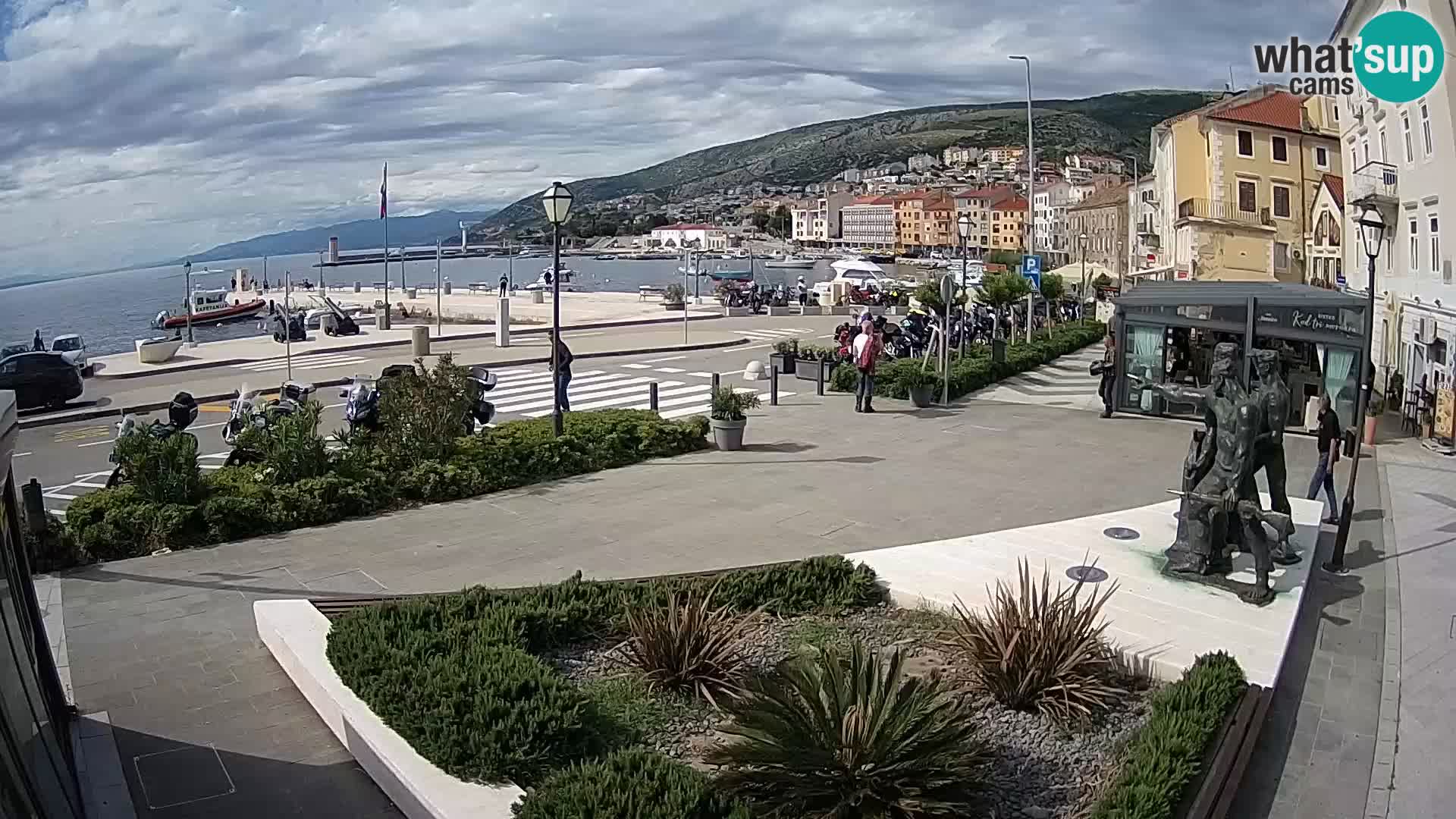 Live webcam Senj riva – seafront – Croatia