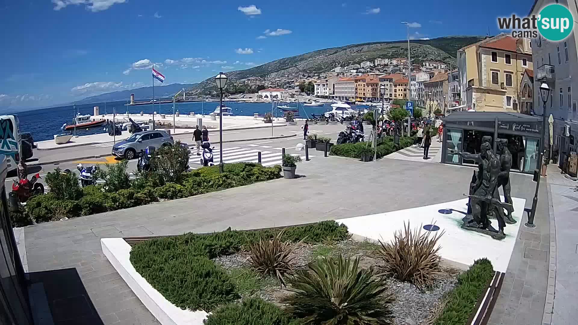 Live webcam Senj riva – seafront – Croatia