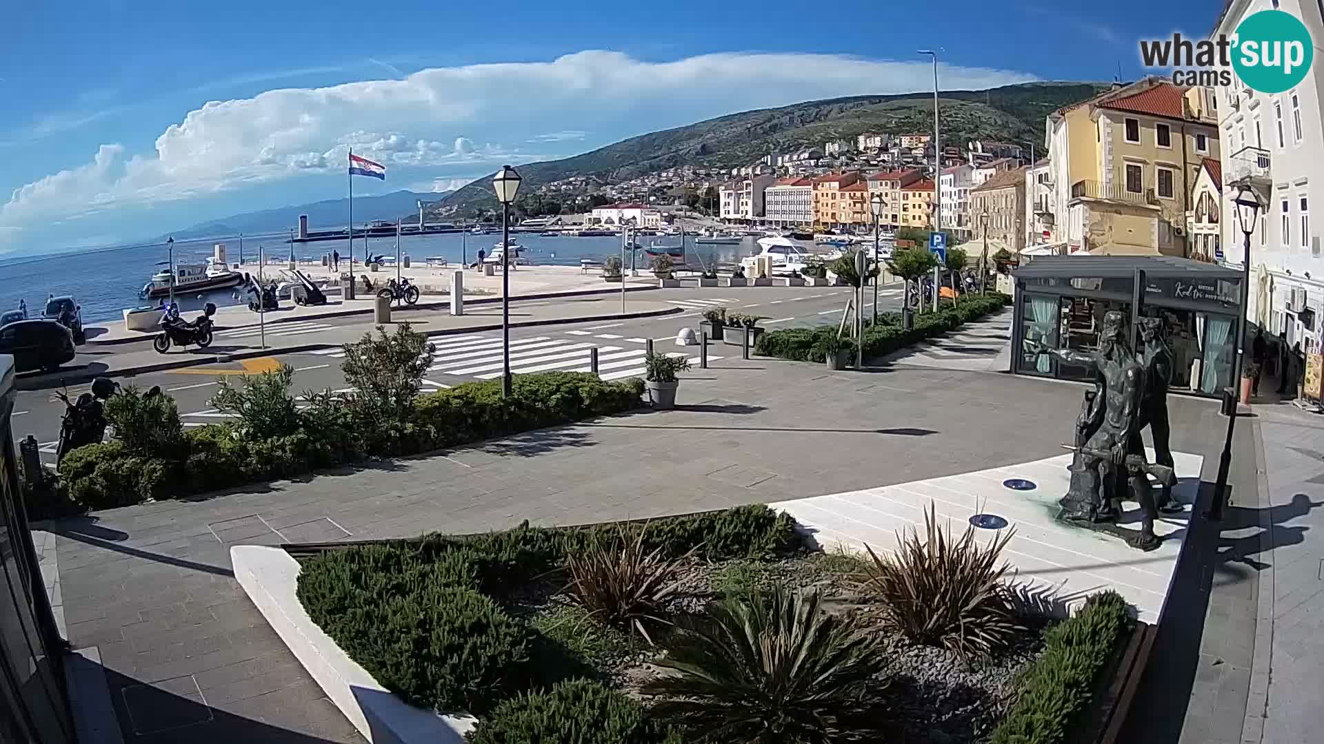 Live webcam Senj riva – seafront – Croatia
