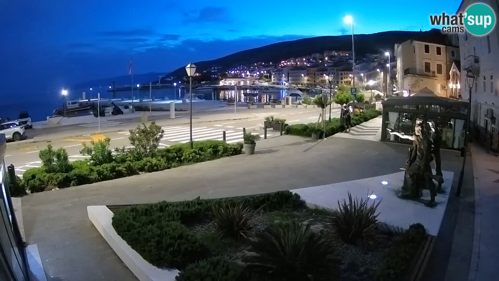Live-Webcam Senj Riva – direkt am Meer – Kroatien