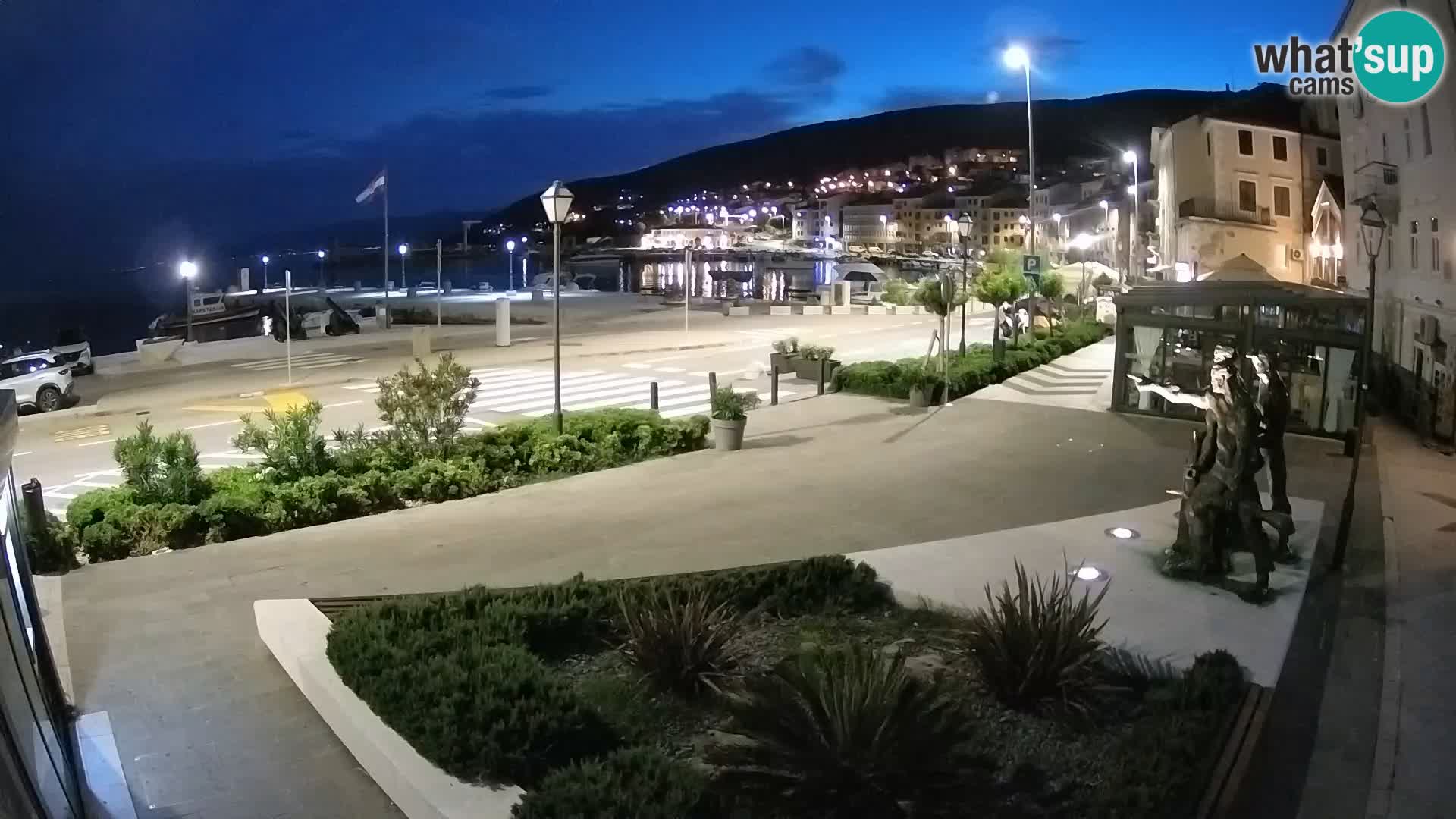 Live webcam Senj riva – seafront – Croatia