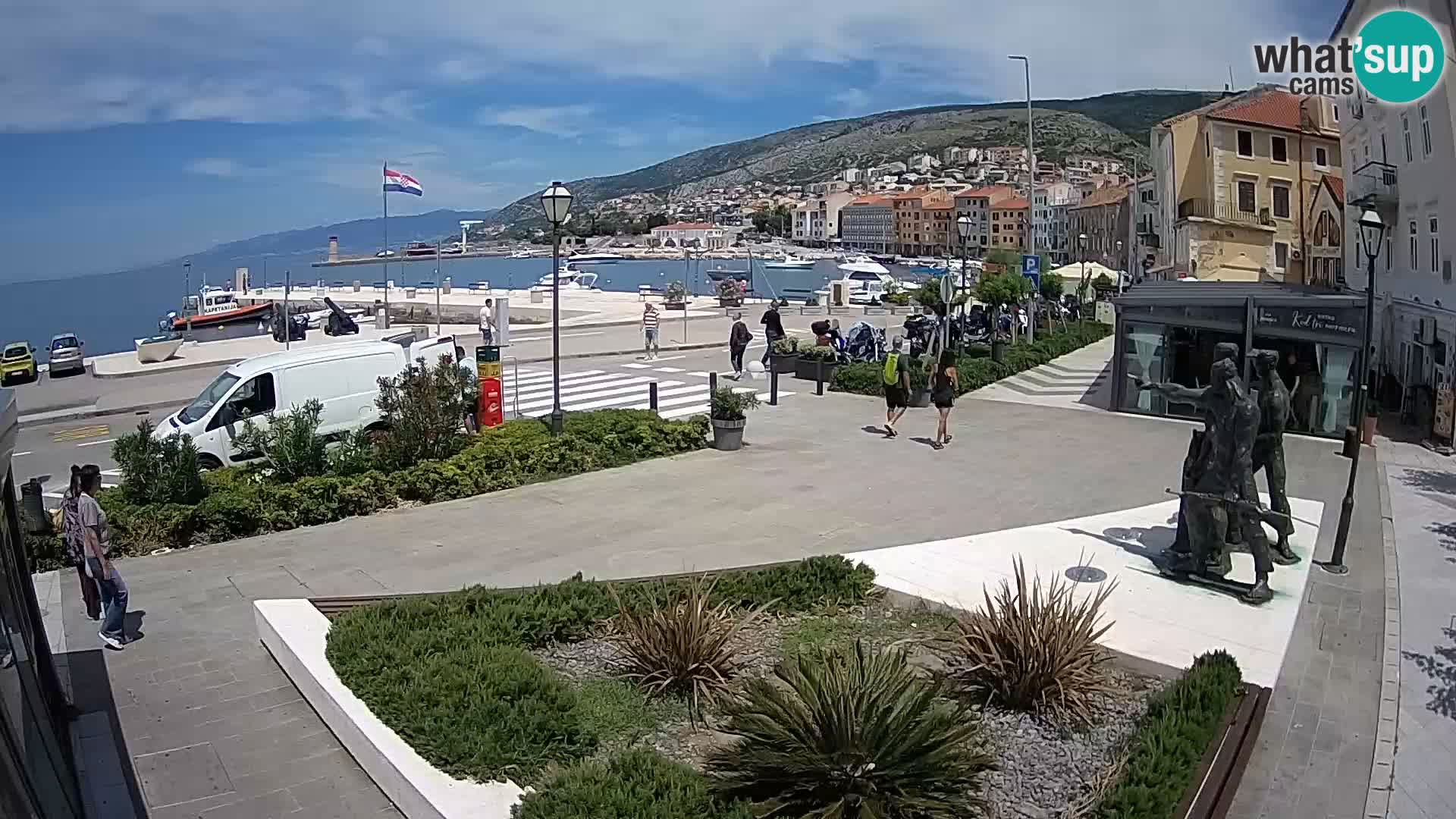 Live-Webcam Senj Riva – direkt am Meer – Kroatien