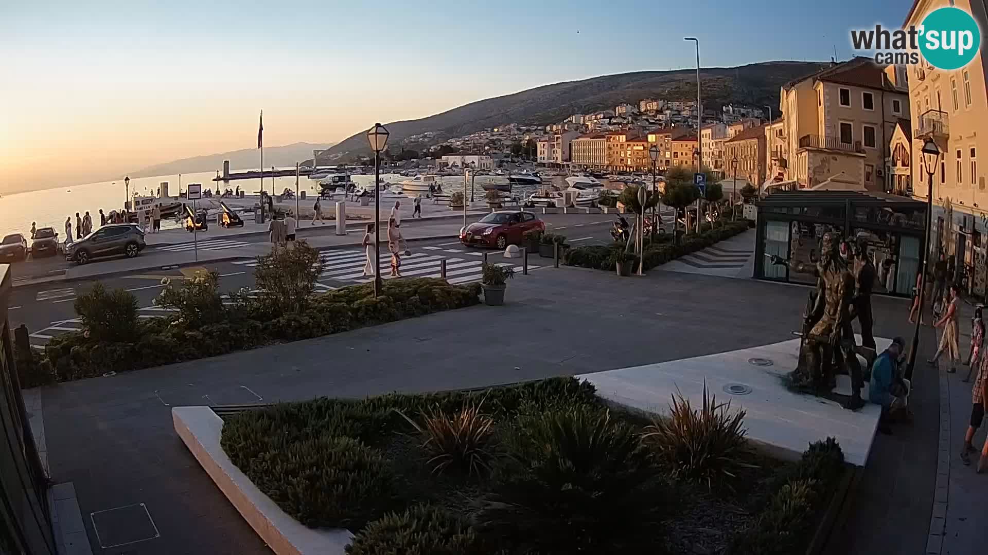 Spletna kamera v živo Senj riva – Hrvaška