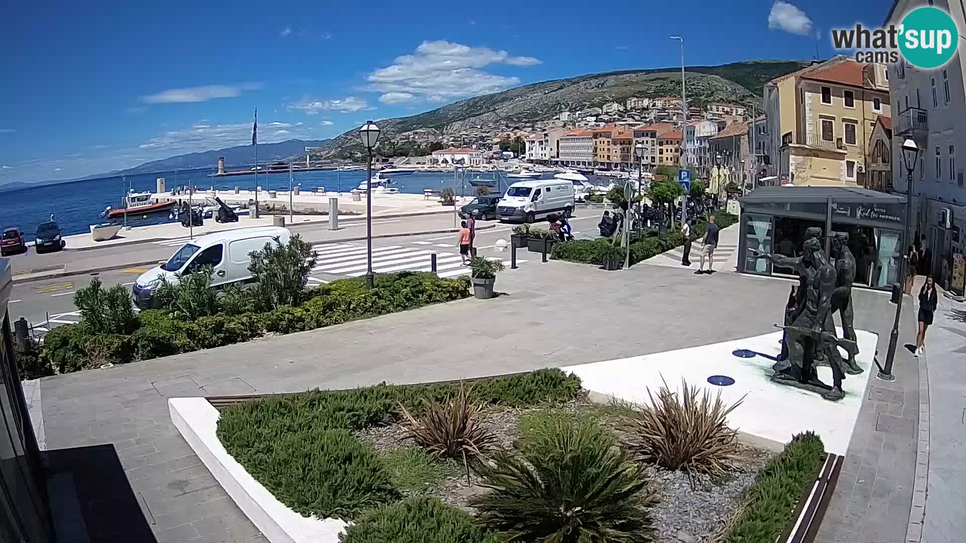 Live webcam Senj riva – seafront – Croatia