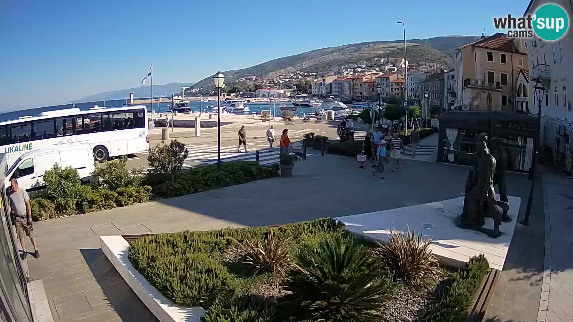 Live webcam Senj riva – seafront – Croatia