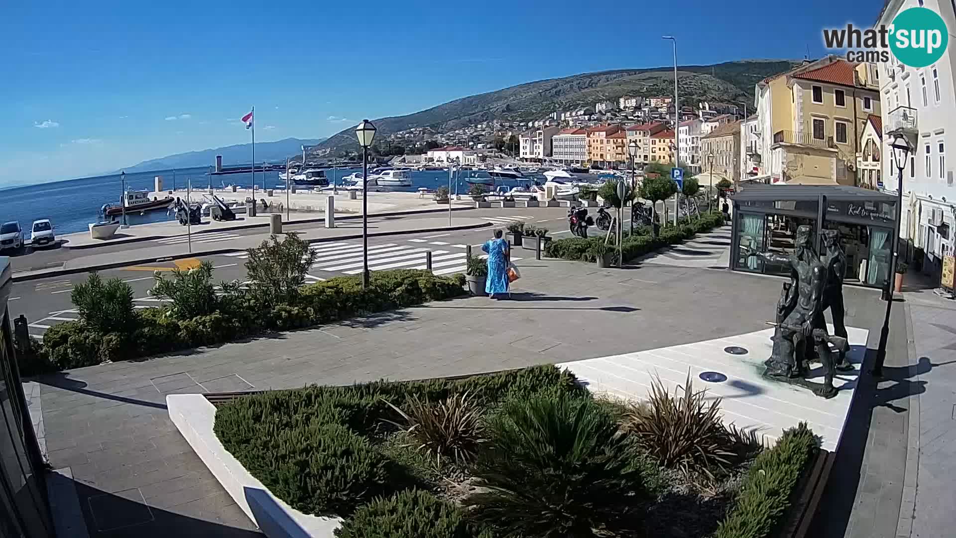 Live webcam Senj riva – fronte mare