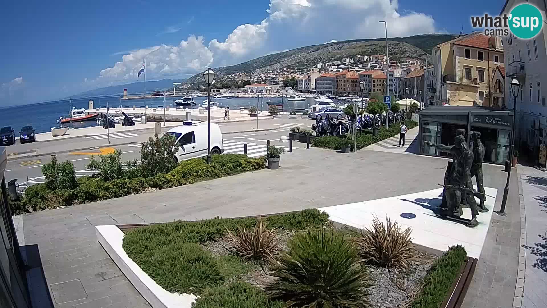 Live webcam Senj riva – seafront – Croatia