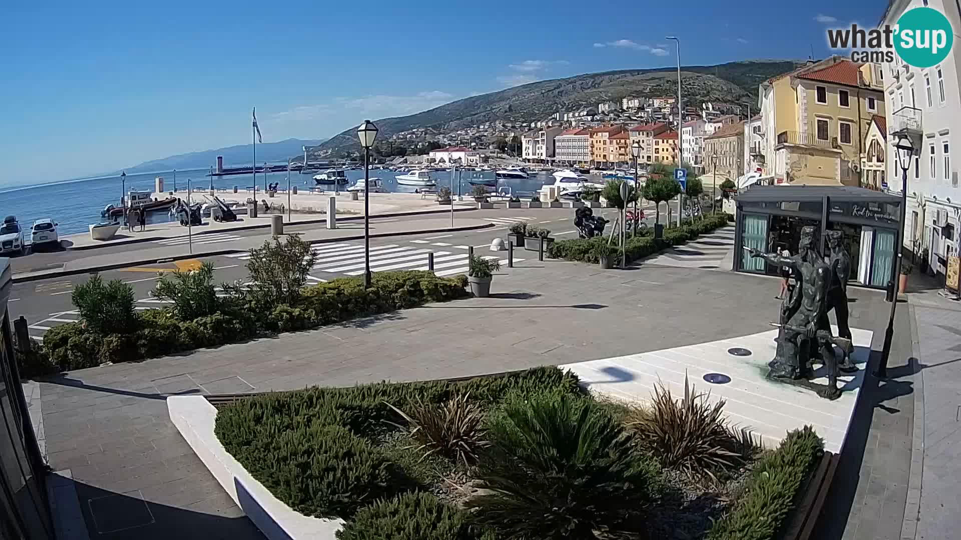Live webcam Senj riva – seafront – Croatia
