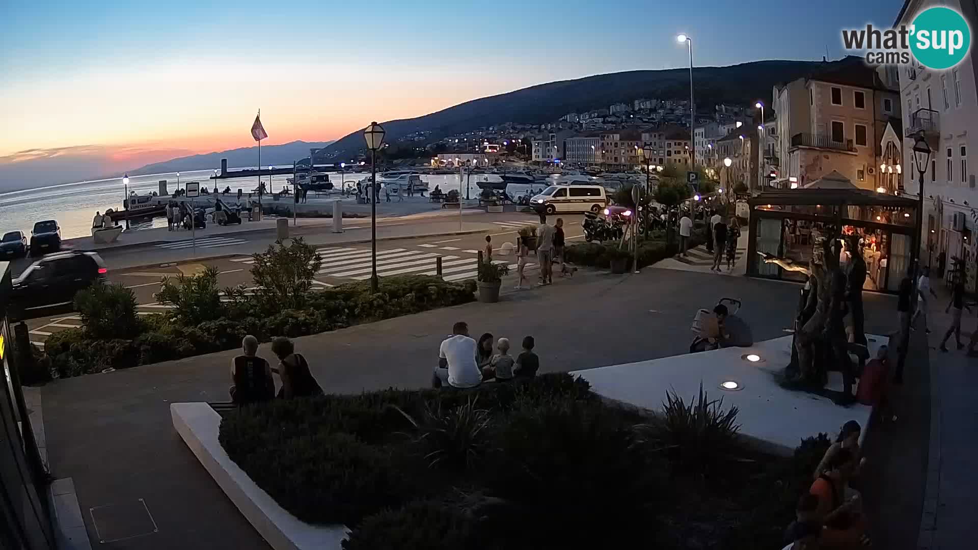 Live webcam Senj riva – seafront – Croatia