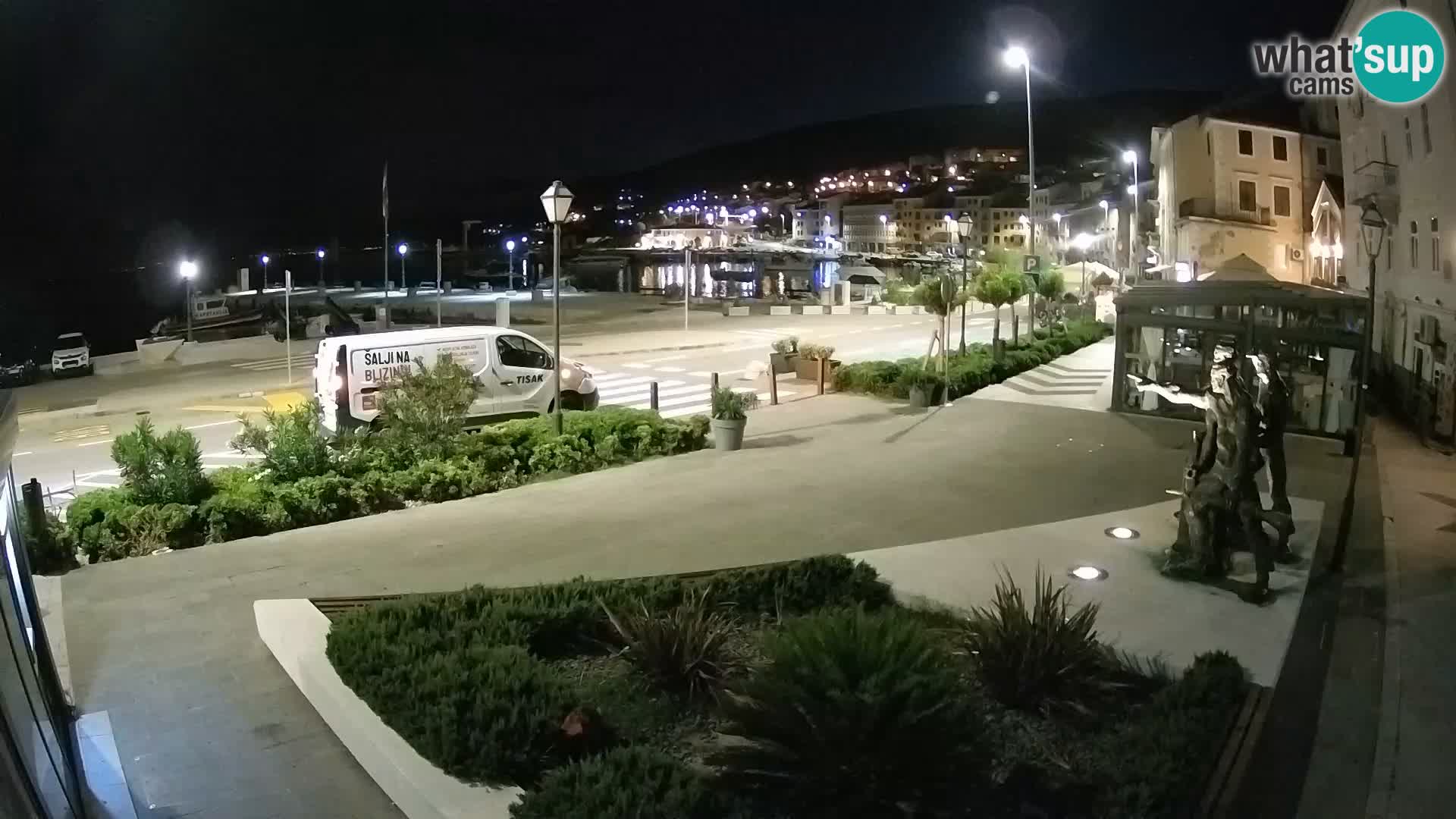 Live-Webcam Senj Riva – direkt am Meer – Kroatien