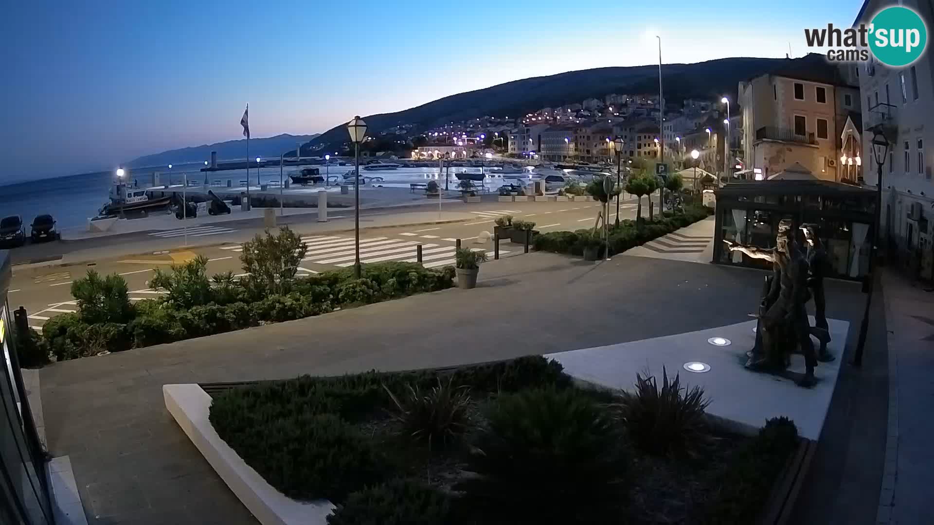 Live-Webcam Senj Riva – direkt am Meer – Kroatien