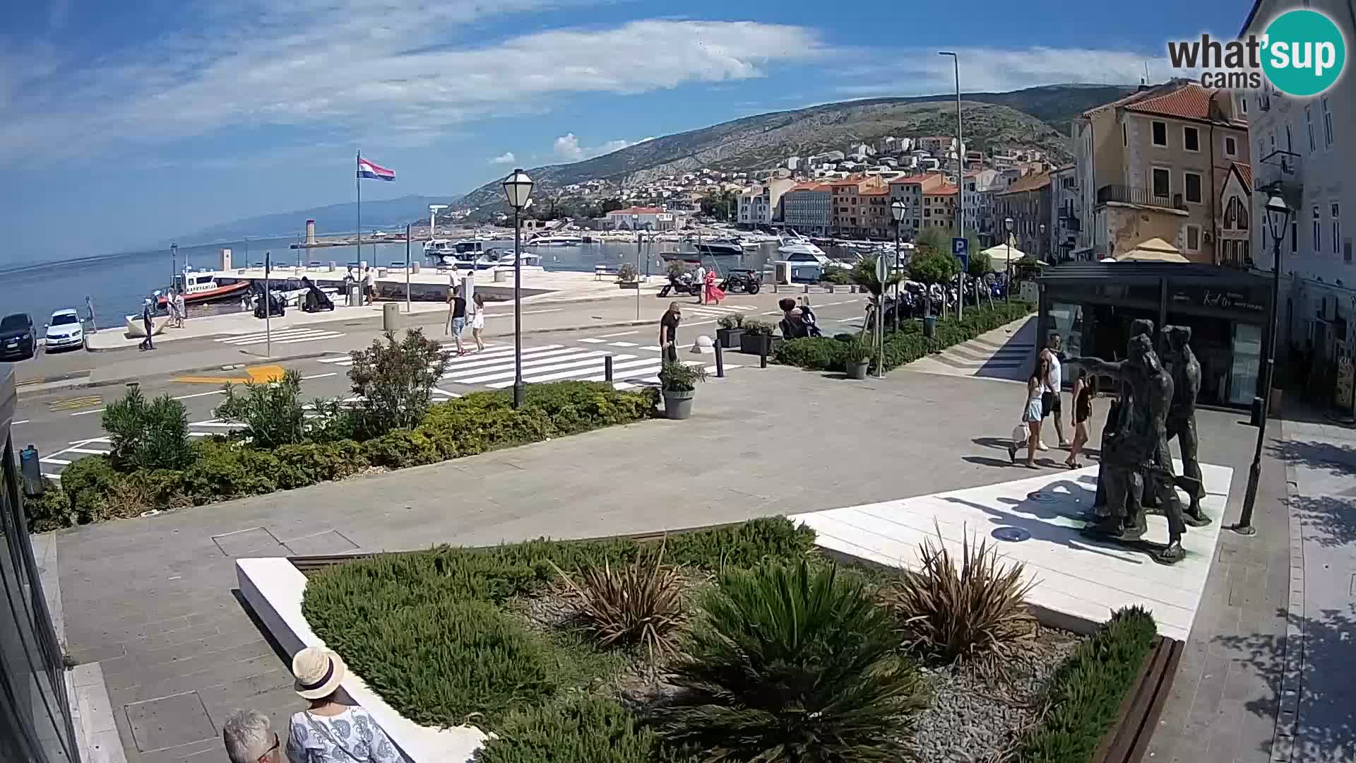 Live webcam Senj riva – seafront – Croatia