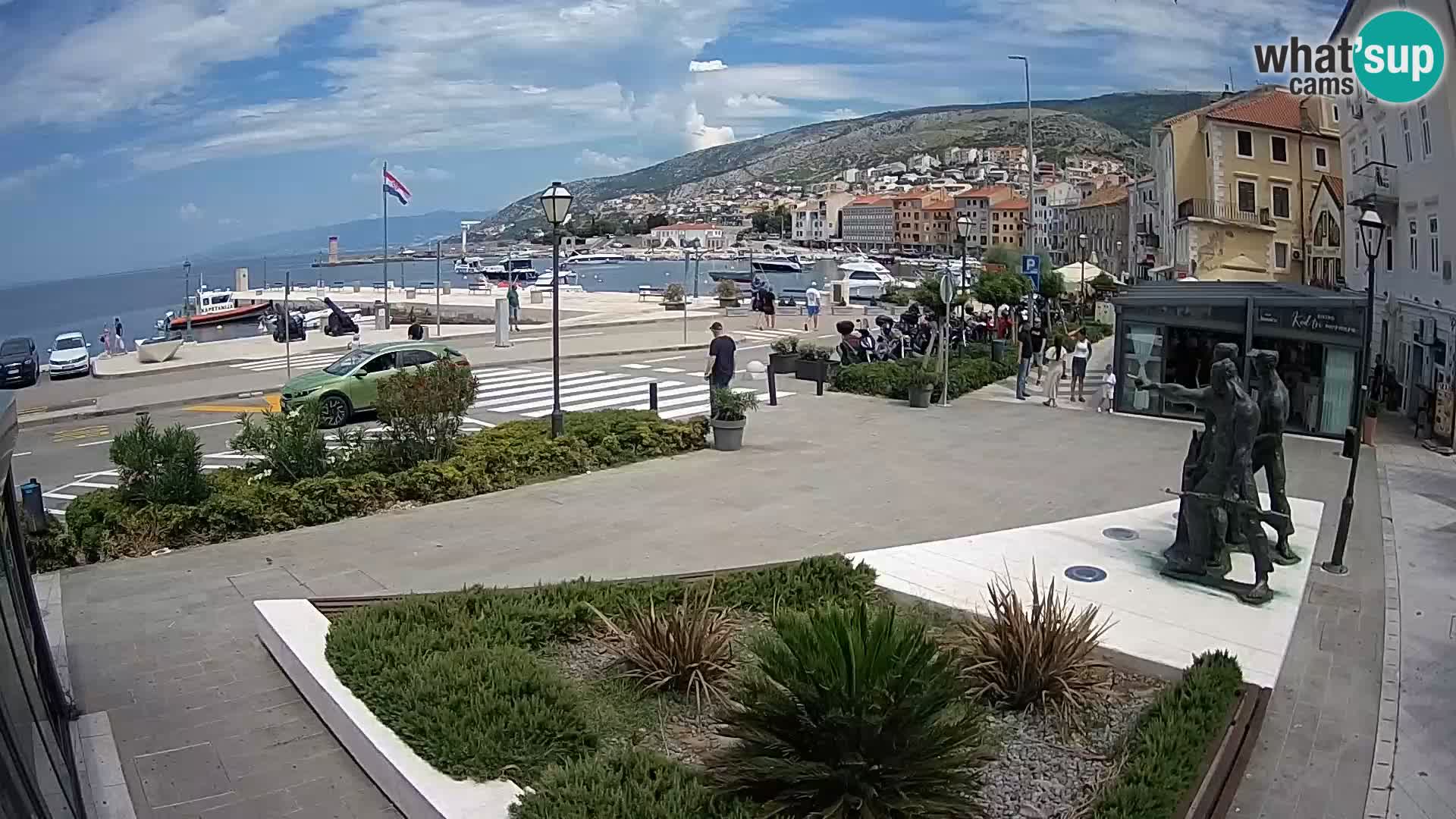 Live webcam Senj riva – fronte mare