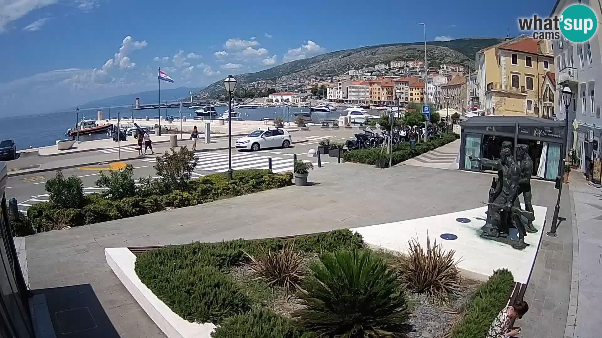Live webcam Senj riva – fronte mare
