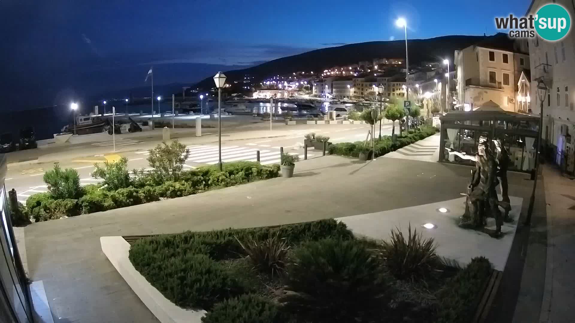 Live-Webcam Senj Riva – direkt am Meer – Kroatien