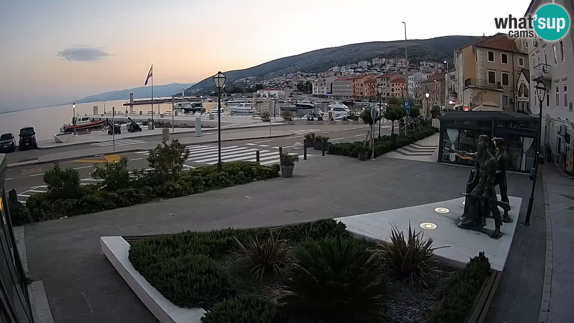 Live-Webcam Senj Riva – direkt am Meer – Kroatien