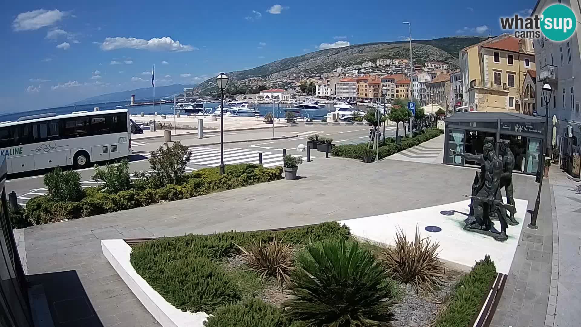 Live-Webcam Senj Riva – direkt am Meer – Kroatien