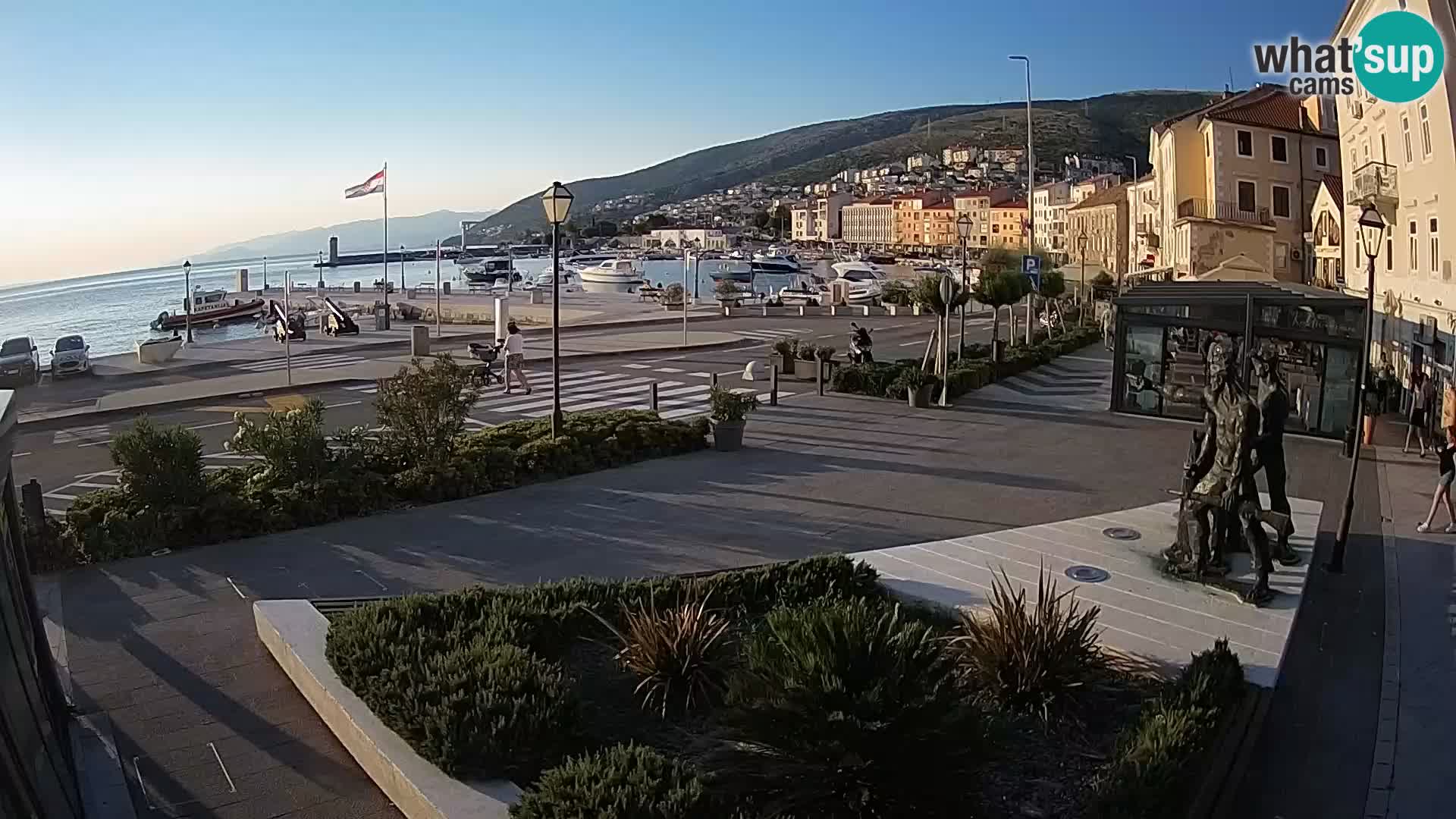 Live webcam Senj riva – seafront – Croatia