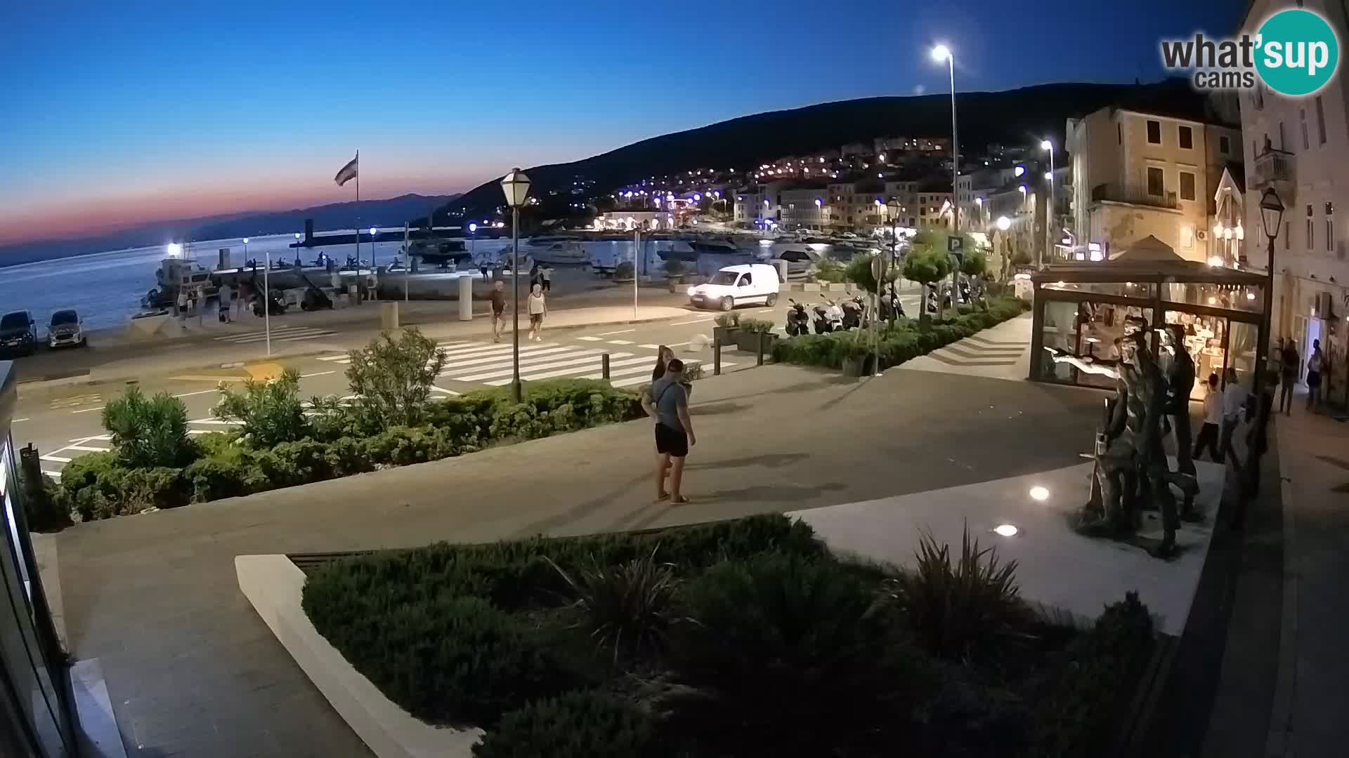 Live-Webcam Senj Riva – direkt am Meer – Kroatien