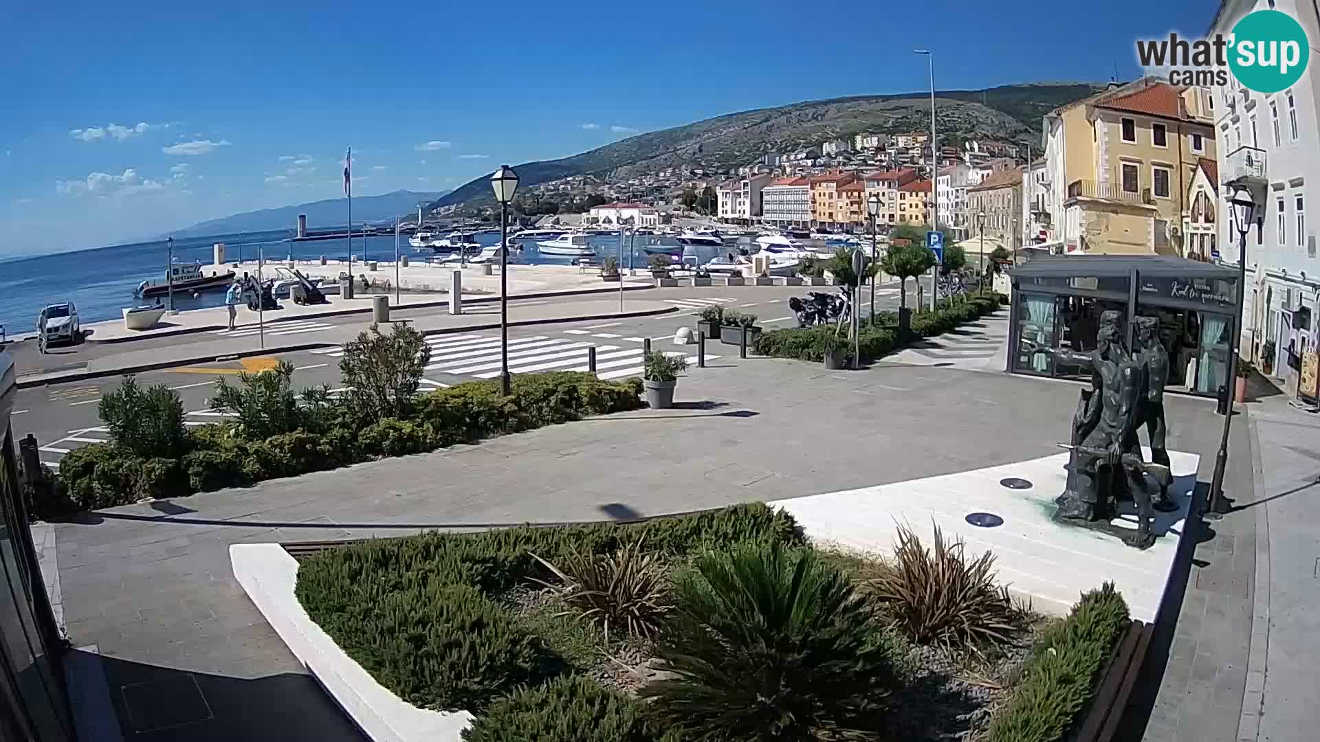 Live-Webcam Senj Riva – direkt am Meer – Kroatien