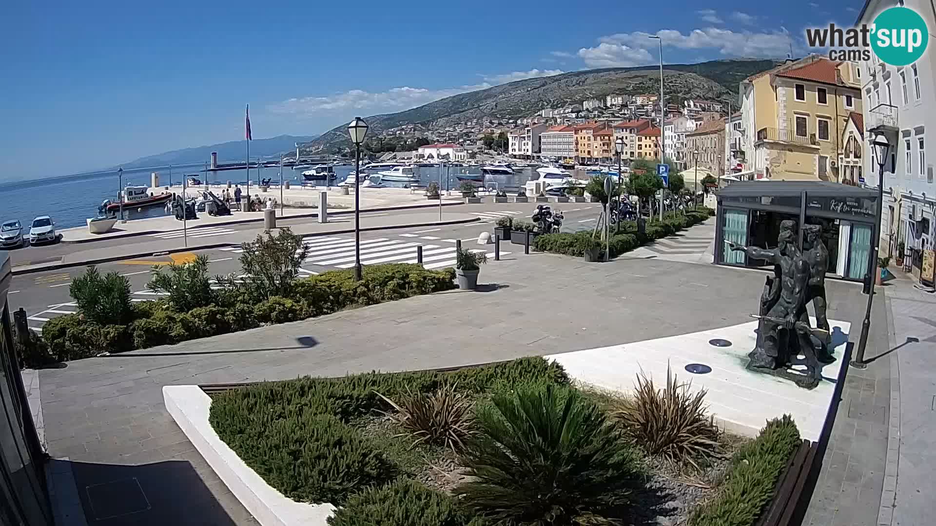 Live-Webcam Senj Riva – direkt am Meer – Kroatien