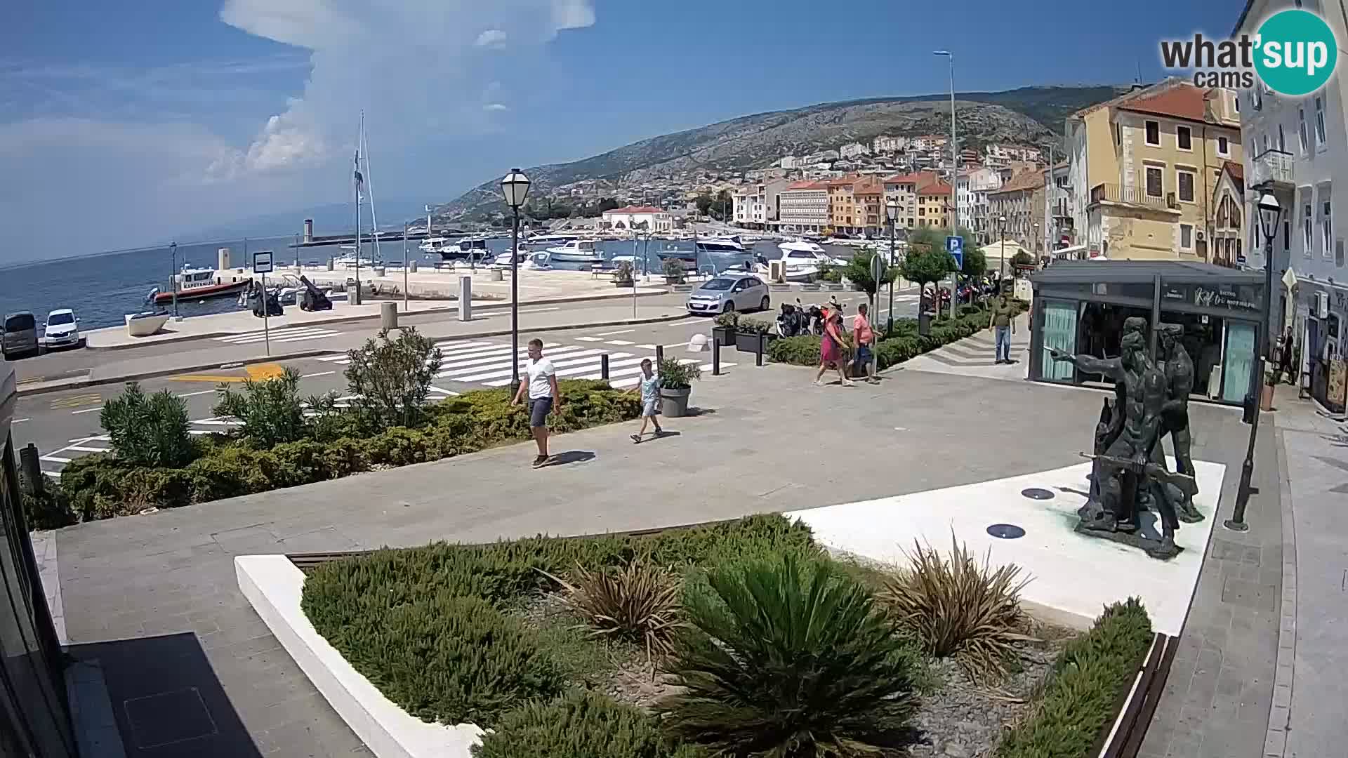 Live webcam Senj riva – fronte mare