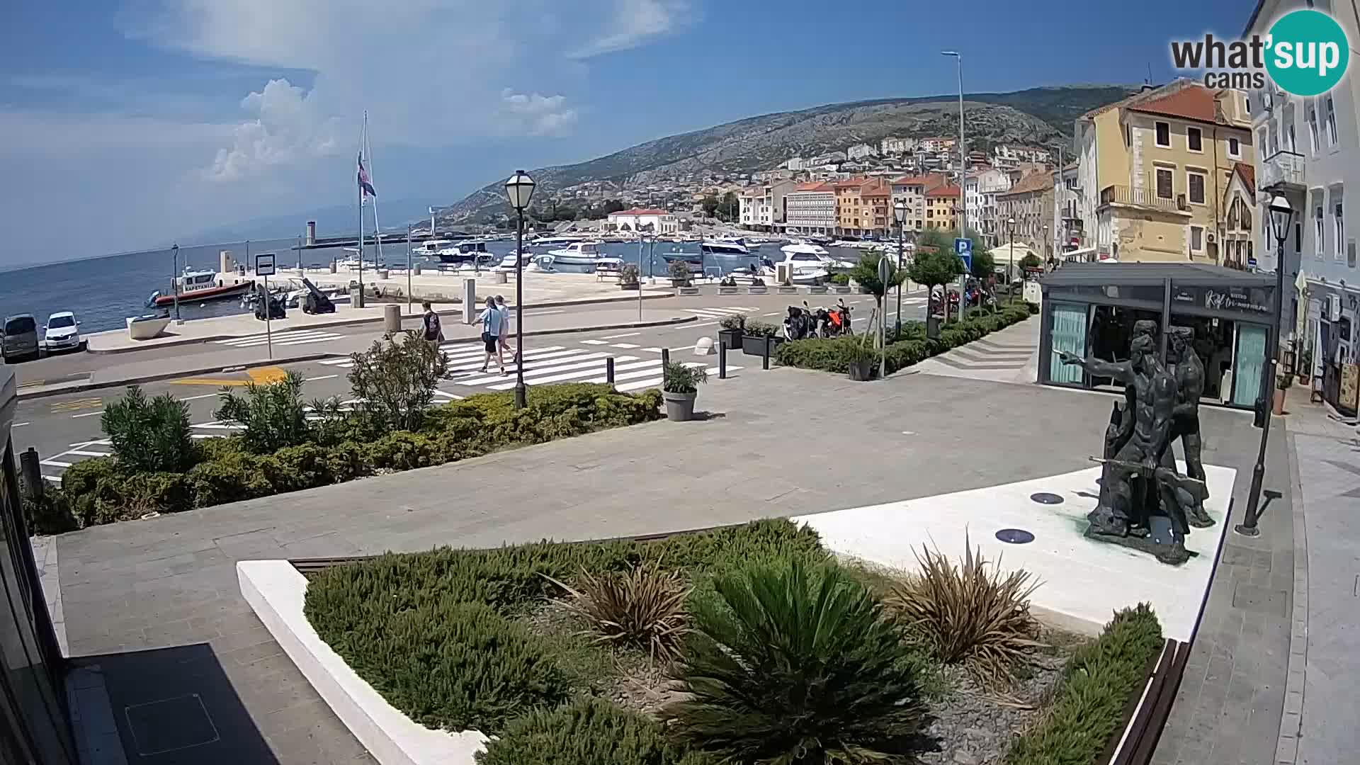 Live-Webcam Senj Riva – direkt am Meer – Kroatien