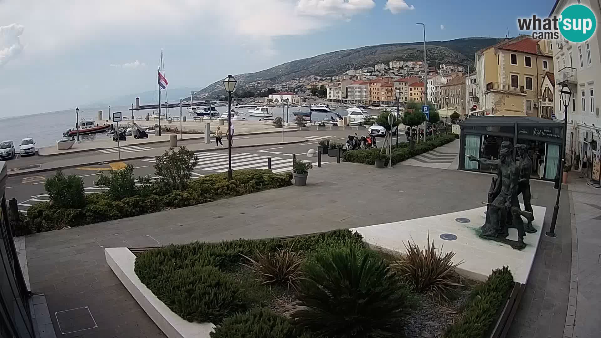 Live webcam Senj riva – fronte mare