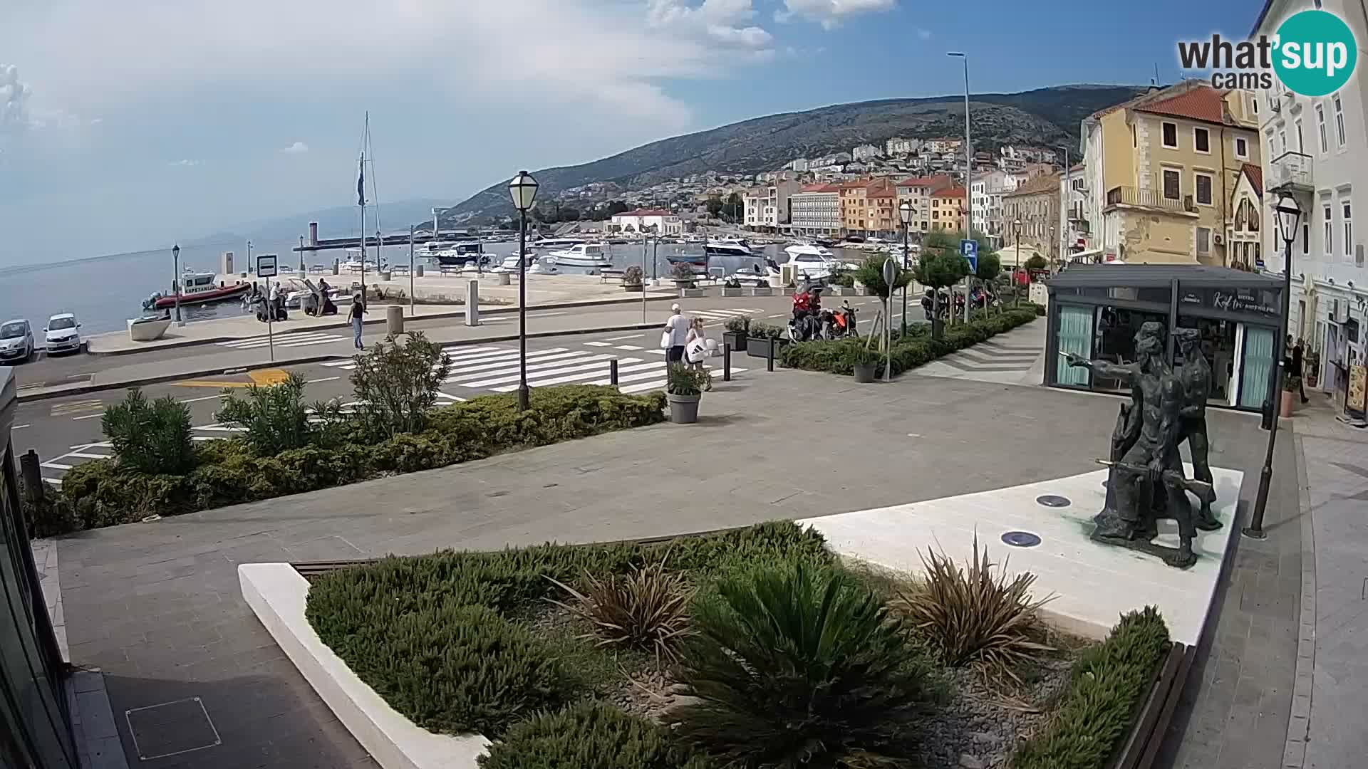 Live webcam Senj riva – fronte mare