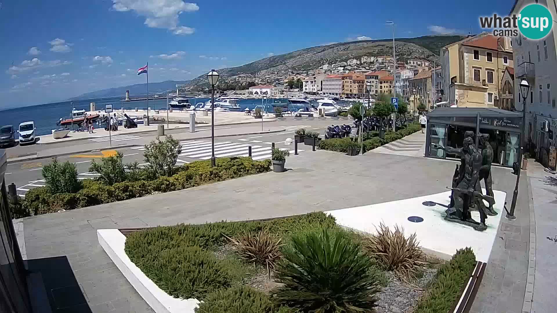 Live webcam Senj riva – seafront – Croatia
