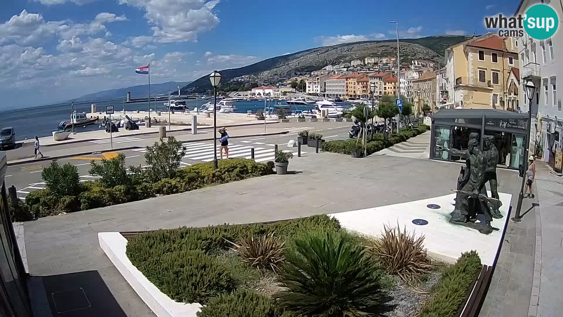 Live webcam Senj riva – fronte mare