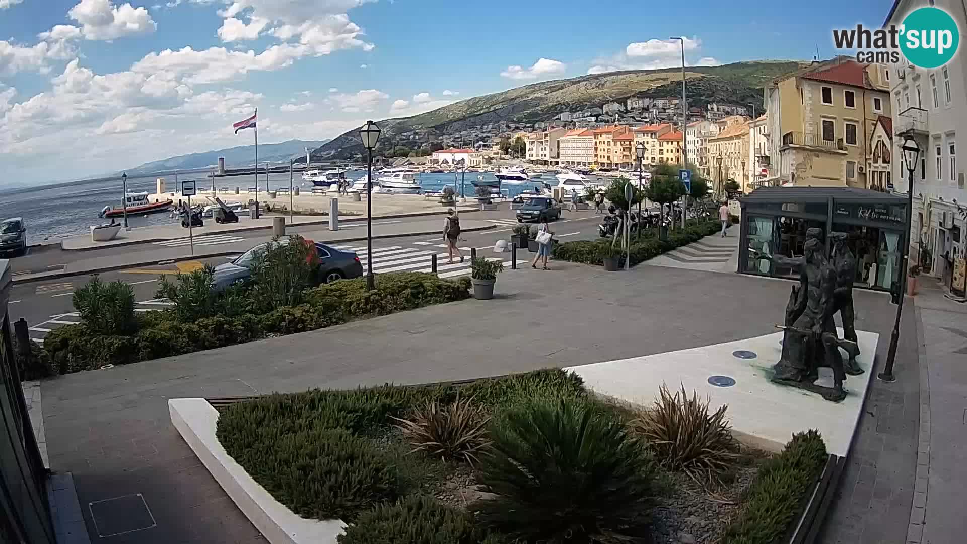 Live webcam Senj riva – fronte mare