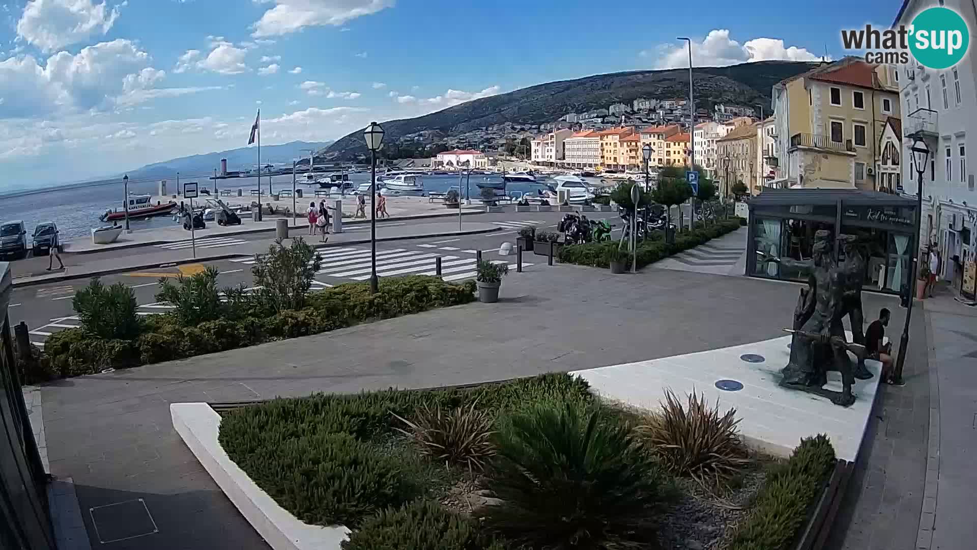 Live webcam Senj riva – seafront – Croatia