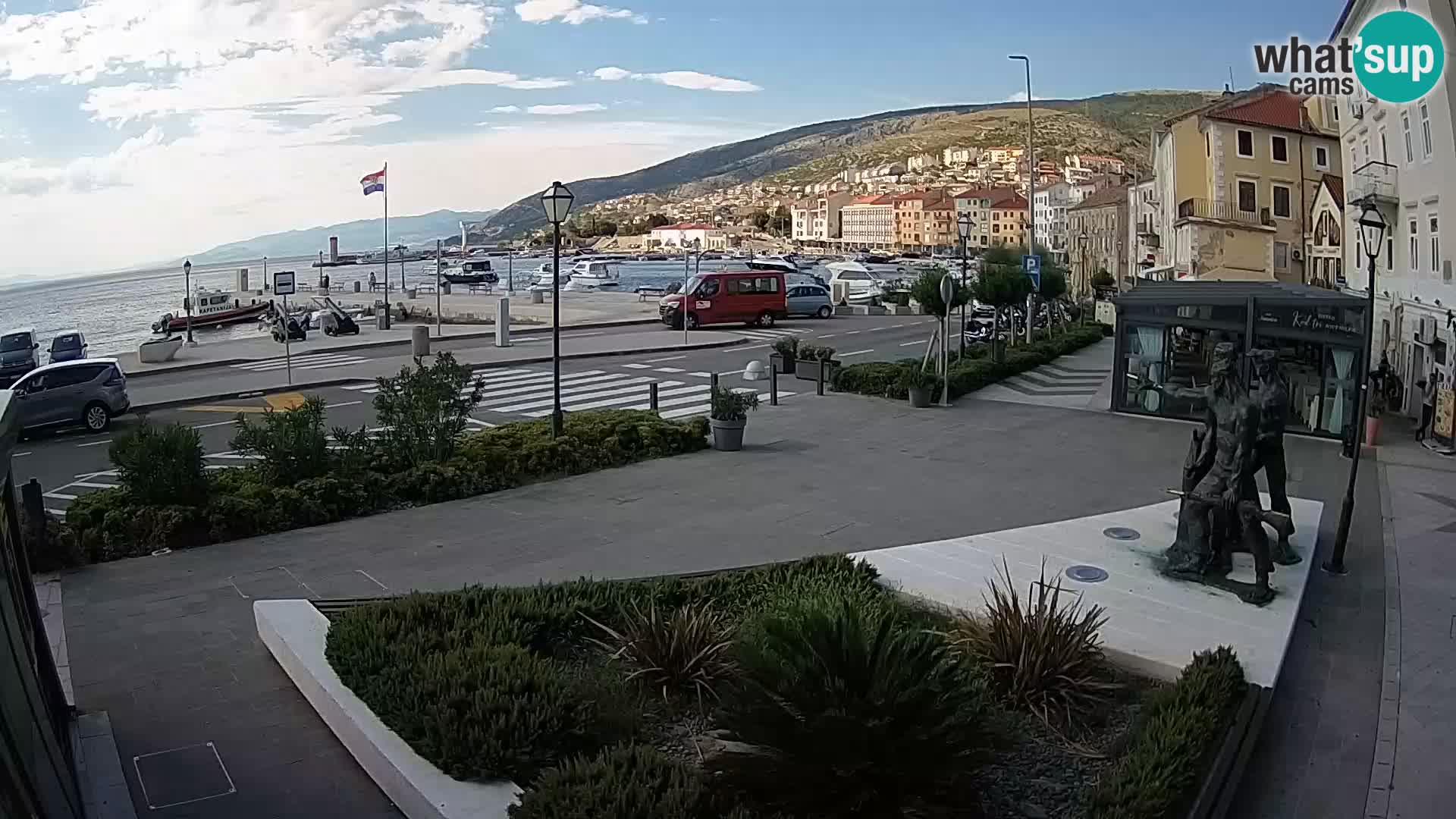 Live webcam Senj riva – seafront – Croatia
