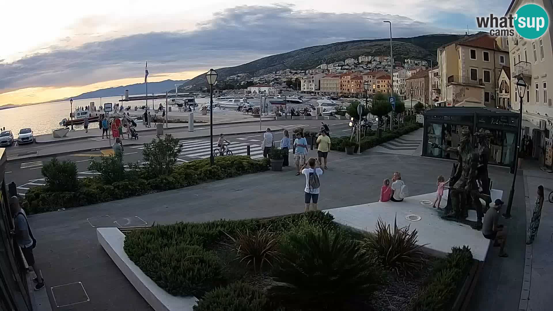 Live webcam Senj riva – fronte mare