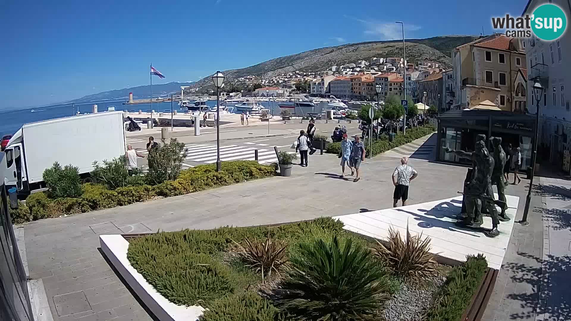 Live-Webcam Senj Riva – direkt am Meer – Kroatien